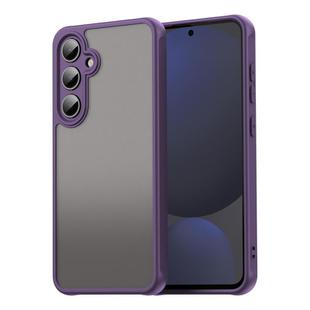For Samsung Galaxy S24 FE 5G Fan Dun Series TPU Hybrid PC Frosted Phone Case(Purple)