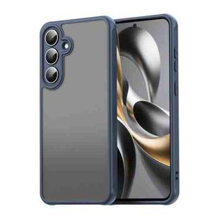For Samsung Galaxy S25 FE 5G Fan Dun Series TPU Hybrid PC Frosted Phone Case(Blue)