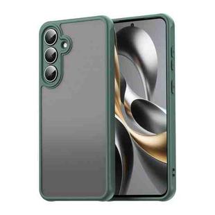 For Samsung Galaxy S25 FE 5G Fan Dun Series TPU Hybrid PC Frosted Phone Case(Green)