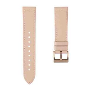 For Samsung Galaxy Watch 3 45mm TPU + Leather Watch Band(Light Pink)