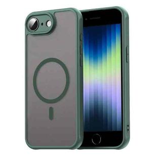 For iPhone 16e Fan Dun Series TPU Hybrid PC Frosted Magsafe Phone Case(Green)