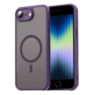 For iPhone 16e Fan Dun Series TPU Hybrid PC Frosted Magsafe Phone Case(Purple)