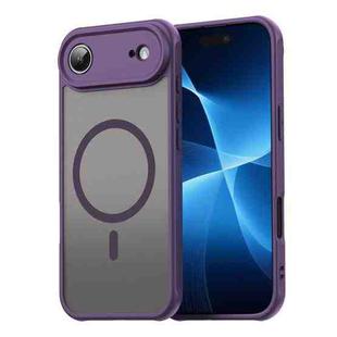 For iPhone 17 Air Fan Dun Series TPU Hybrid PC Frosted Magsafe Phone Case(Purple)