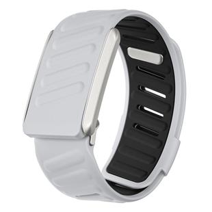 For WHOOP 4.0 Silicone Sports Watch Band(Light Grey+Black)