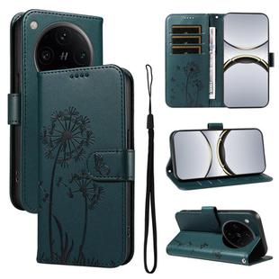 For OPPO Find X8 Pro 5G Global Dandelion Embossed Pattern Flip Leather Phone Case(Blue)