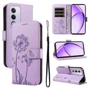 For OPPO K12X 5G Global Dandelion Embossed Pattern Flip Leather Phone Case(Purple)