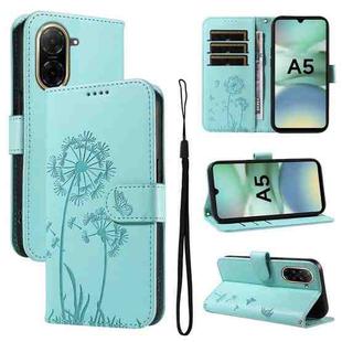 For Redmi A5 4G 173.3mm Dandelion Embossed Pattern Flip Leather Phone Case(Green)