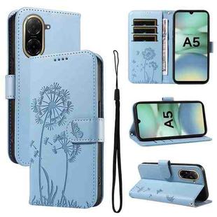 For Redmi A5 4G 173.3mm Dandelion Embossed Pattern Flip Leather Phone Case(Sky Blue)