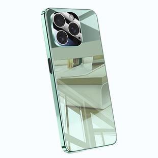 For iPhone 13 Pro Electroplating Ice Crystal Airbag Full Coverage Shockproof Phone Case(Green)