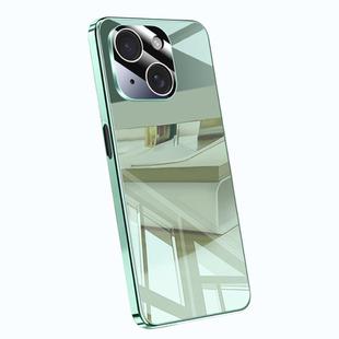 For iPhone 14 Electroplating Ice Crystal Airbag Full Coverage Shockproof Phone Case(Green)