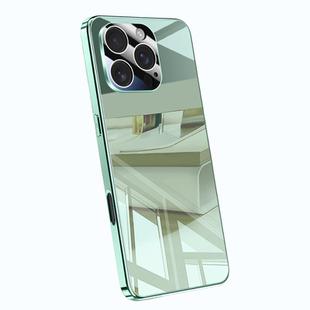 For iPhone 15 Pro Electroplating Ice Crystal Airbag Full Coverage Shockproof Phone Case(Green)
