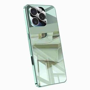 For iPhone 16 Pro Max Electroplating Ice Crystal Airbag Full Coverage Shockproof Phone Case(Green)
