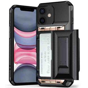 For iPhone 11 Card Slot PC Hybrid TPU Combo Phone Case(Gold)