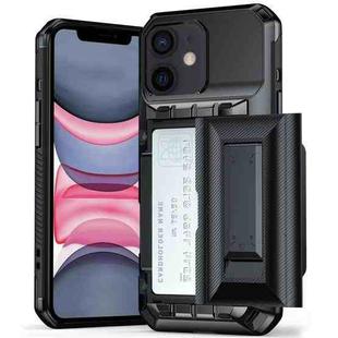 For iPhone 11 Card Slot PC Hybrid TPU Combo Phone Case(Dark Grey)