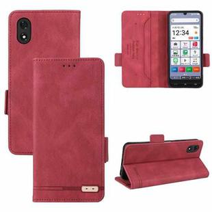 For ZTE Kantan Sumaho 4 A402ZT Magnetic Clasp Leather Phone Case(Red)