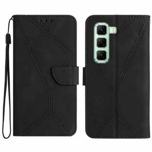 For Infinix Hot 50 4G Stitching Embossed Leather Phone Case(Black)