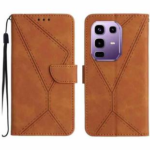 For Infinix Note 50 Pro 4G / Note 50 4G Stitching Embossed Leather Phone Case(Brown)