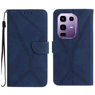 For Infinix Note 50 Pro 4G / Note 50 4G Stitching Embossed Leather Phone Case(Blue)