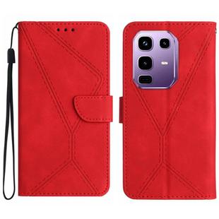 For Infinix Note 50s 5G Stitching Embossed Leather Phone Case(Red)