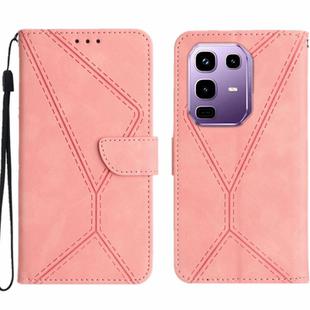 For Infinix Note 50s 5G Stitching Embossed Leather Phone Case(Pink)