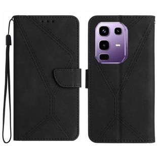 For Infinix Note 50 Pro+ 5G Stitching Embossed Leather Phone Case(Black)