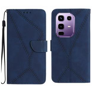 For Infinix Note 50 Pro+ 5G Stitching Embossed Leather Phone Case(Blue)
