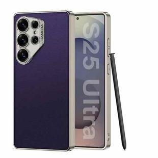 For Samsung Galaxy S25 Ultra 5G GKK Ruijie Leather Ultra-thin Phone Case, Not Included Pen(Purple)