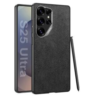 For Samsung Galaxy S25 Ultra 5G GKK Metal Paint Skin Feel Suede Full Coverage Phone Case(Black)