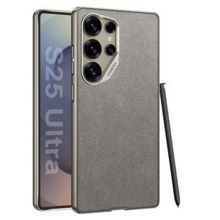 For Samsung Galaxy S25 Ultra 5G GKK Metal Paint Skin Feel Suede Full Coverage Phone Case(Grey)