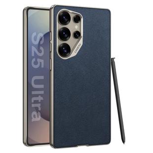 For Samsung Galaxy S25 Ultra 5G GKK Metal Paint Skin Feel Suede Full Coverage Phone Case(Blue)