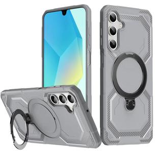 For Samsung Galaxy A15 5G / 4G Frosted MagSafe Holder Phone Case(Grey)