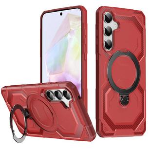 For Samsung Galaxy A35 5G Frosted MagSafe Holder Phone Case(Red)