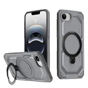 For iPhone 16e Frosted MagSafe Holder Phone Case(Grey)