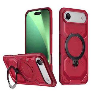 For iPhone 17 Air Frosted MagSafe Holder Phone Case(Red)
