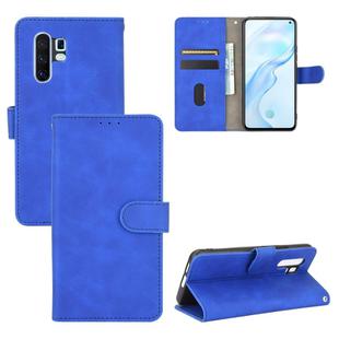 For Vivo X30 Pro Solid Color Skin Feel Magnetic Buckle Horizontal Flip Calf Texture PU Leather Case with Holder & Card Slots & Wallet(Blue)