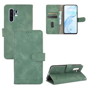 For Vivo X30 Pro Solid Color Skin Feel Magnetic Buckle Horizontal Flip Calf Texture PU Leather Case with Holder & Card Slots & Wallet(Green)