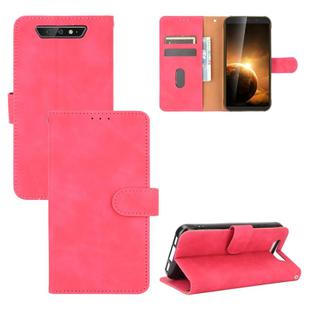 For Blackview BV5500 / BV5500 Pro / BV5500 Plus Solid Color Skin Feel Magnetic Buckle Horizontal Flip Calf Texture PU Leather Case with Holder & Card Slots & Wallet(Rose Red)