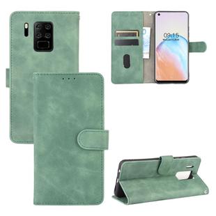 For Oukitel C18 Solid Color Skin Feel Magnetic Buckle Horizontal Flip Calf Texture PU Leather Case with Holder & Card Slots & Wallet(Green)