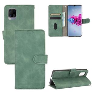 For ZTE Axon 11 5G Solid Color Skin Feel Magnetic Buckle Horizontal Flip Calf Texture PU Leather Case with Holder & Card Slots & Wallet(Green)