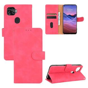 For ZTE A1 ZTG01 Solid Color Skin Feel Magnetic Buckle Horizontal Flip Calf Texture PU Leather Case with Holder & Card Slots & Wallet(Rose Red)