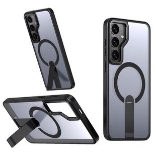 For Samsung Galaxy S23 FE 5G Star Shine Series TPU + PC MagSafe Phone Case with Fold Holder(Black)