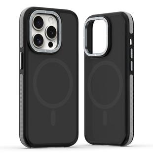 For iPhone 13 Pro Max Dual-Color Skin Feel MagSafe Phone Case(Black Grey)