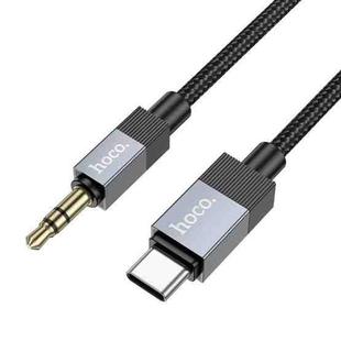 hoco UPA32B USB-C / Type-C to 3.5mm Male Clever Digital Audio Conversion Cable, Length:1m(Black)