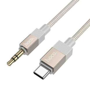 hoco UPA32B USB-C / Type-C to 3.5mm Male Clever Digital Audio Conversion Cable, Length:1m(Gold)