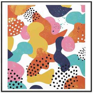 Color Paradise Decorative Painting with PS Frame Print On Your Demand, Size:80x80cm