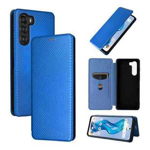 For ZTE Nubia S 5G A403ZT Carbon Fiber Texture Flip Leather Phone Case(Blue)