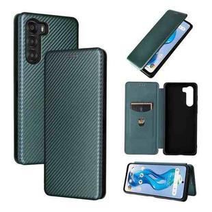 For ZTE Nubia S 5G A403ZT Carbon Fiber Texture Flip Leather Phone Case(Green)