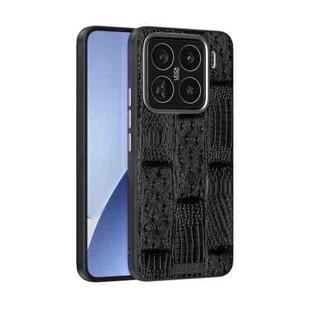 For Xiaomi 15 Pro ABEEL Beast Pattern 6D Micro-Embossed MagSafe Genuine Leather Phone Case(Black)