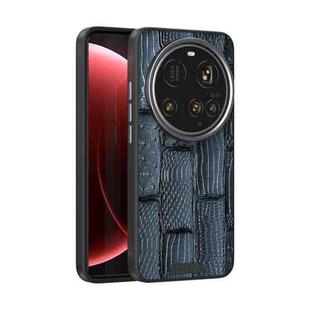 For Xiaomi 15 Ultra ABEEL Beast Pattern 6D Micro-Embossed MagSafe Genuine Leather Phone Case(Blue)