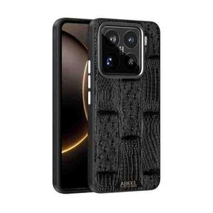 For Xiaomi 15S Pro ABEEL Beast Pattern 6D Micro-Embossed MagSafe Genuine Leather Phone Case(Black)